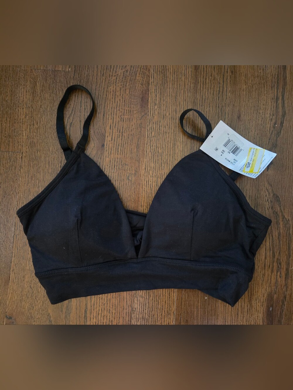 New Hanes Womens Medium Black Viscose Bra